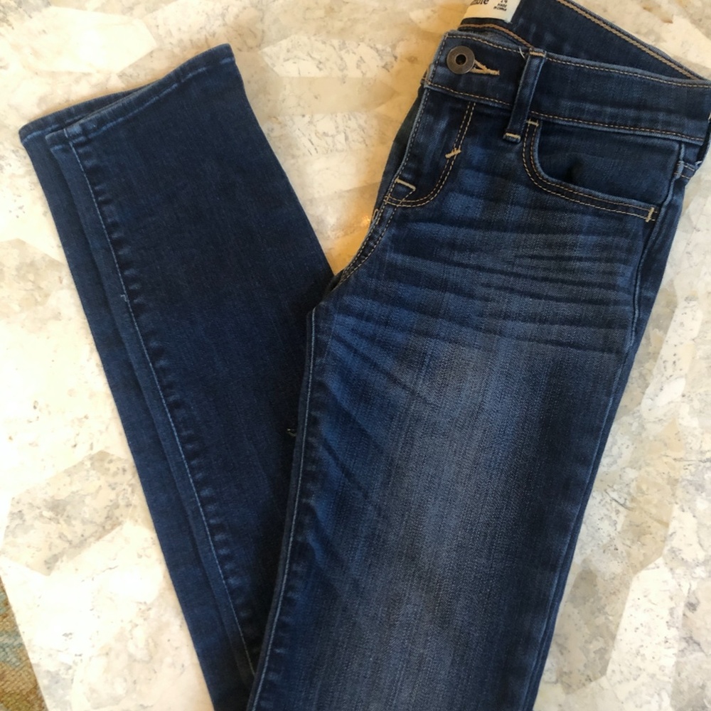 Abercrombie Kids mid-rise super skinny jeans